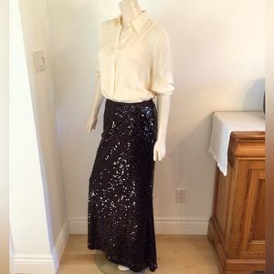 Calvin Klein Sequin Maxi Skirt